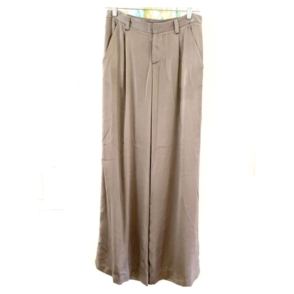 [Alice & Olivia] Grey Wide Leg Dress Pants